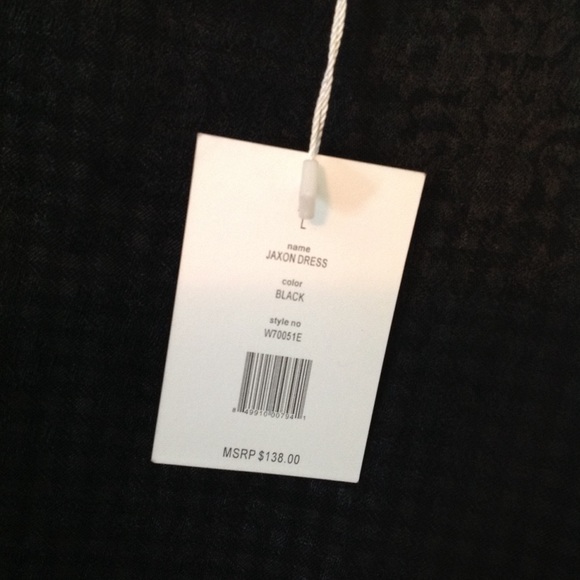 🎁NWT Walter Baker Black Textured Dress L - Picture 2 of 6